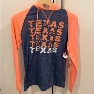 Texas long sleeve shirt with a hood